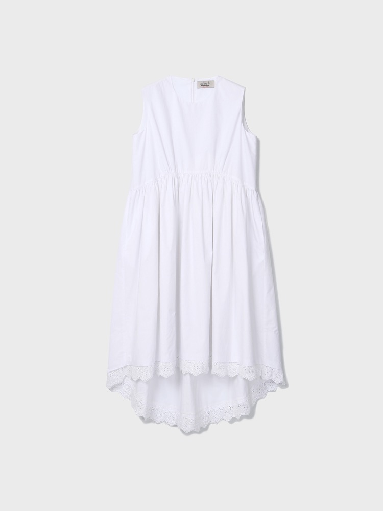 Diagonal Dress [White]